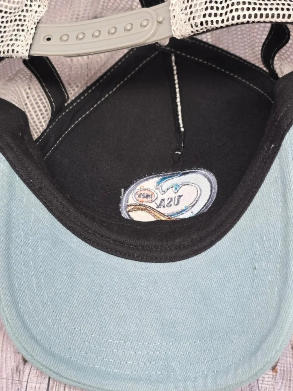 West Coast USA 1995 Trucker Hat Blue Waves Surf California Adjustable Cap Unisex